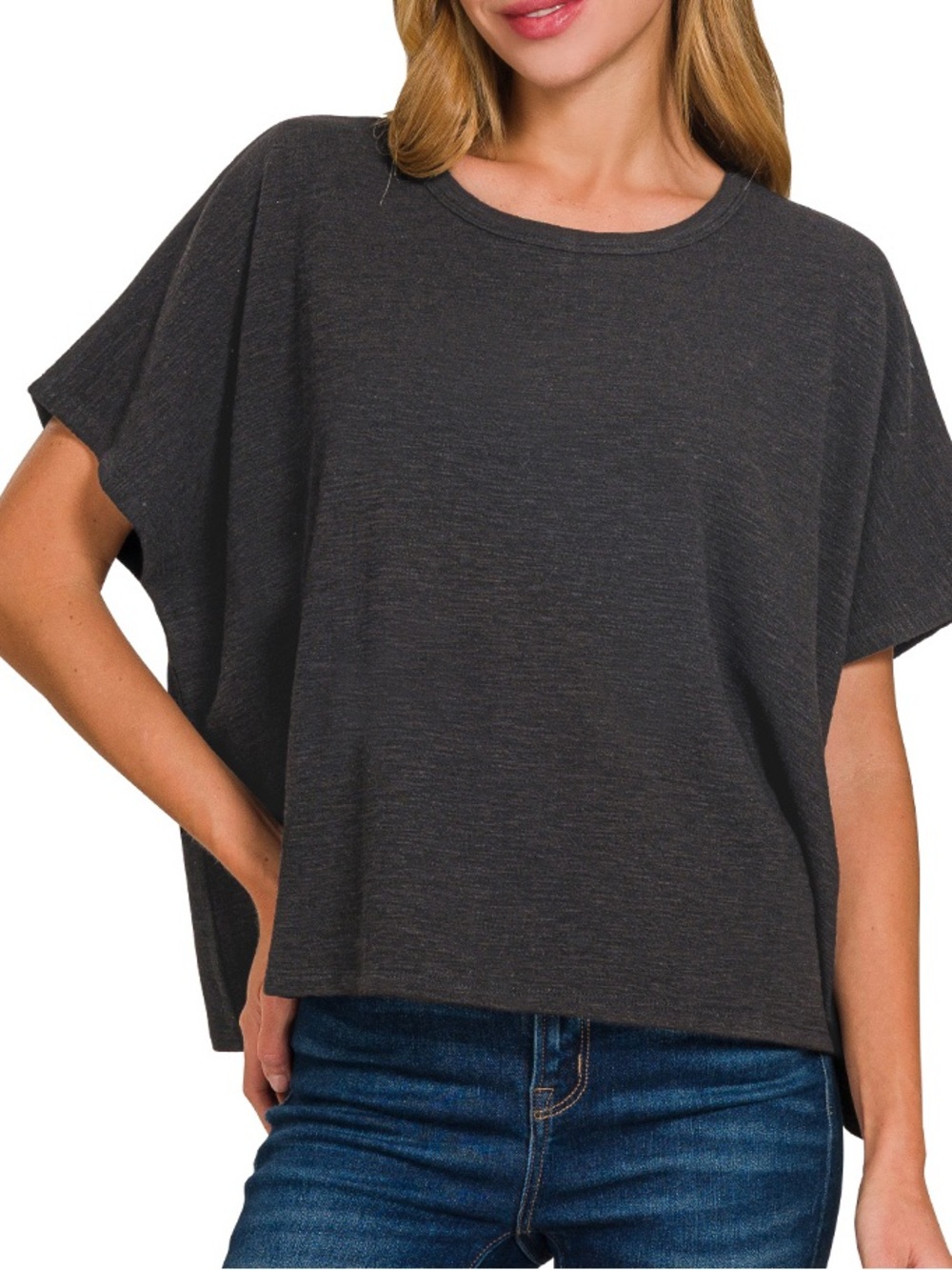 “Off-Duty Tee” Slub Cotton Blend | Fall/Winter Assortment - Picture 5 of 6